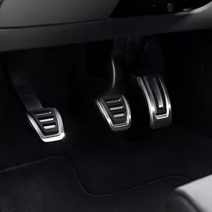 Diagram of car pedals A B C