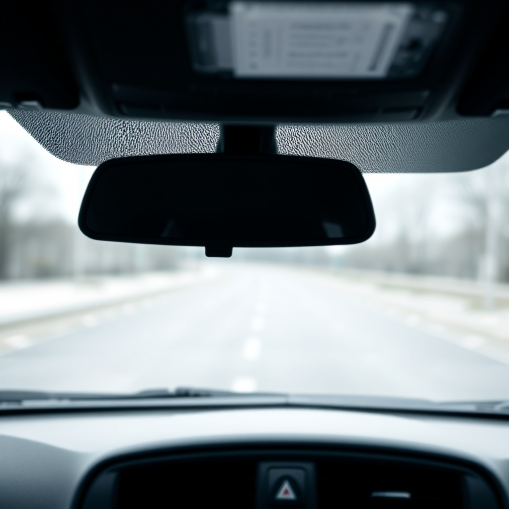 Rear view mirror view