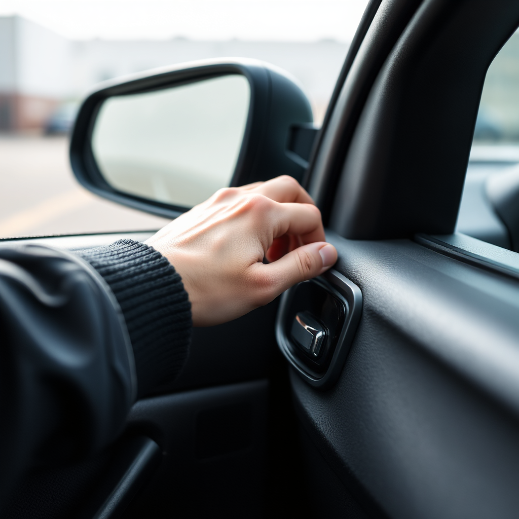 Checking car doors are secure